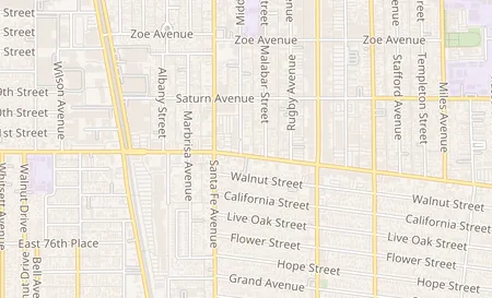 map of 2457 E Florence Ave Huntington Park, CA 90255