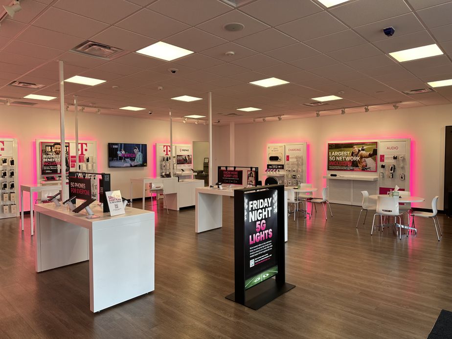 Interior photo of T-Mobile Store at Smaltz & Shook, Auburn, IN