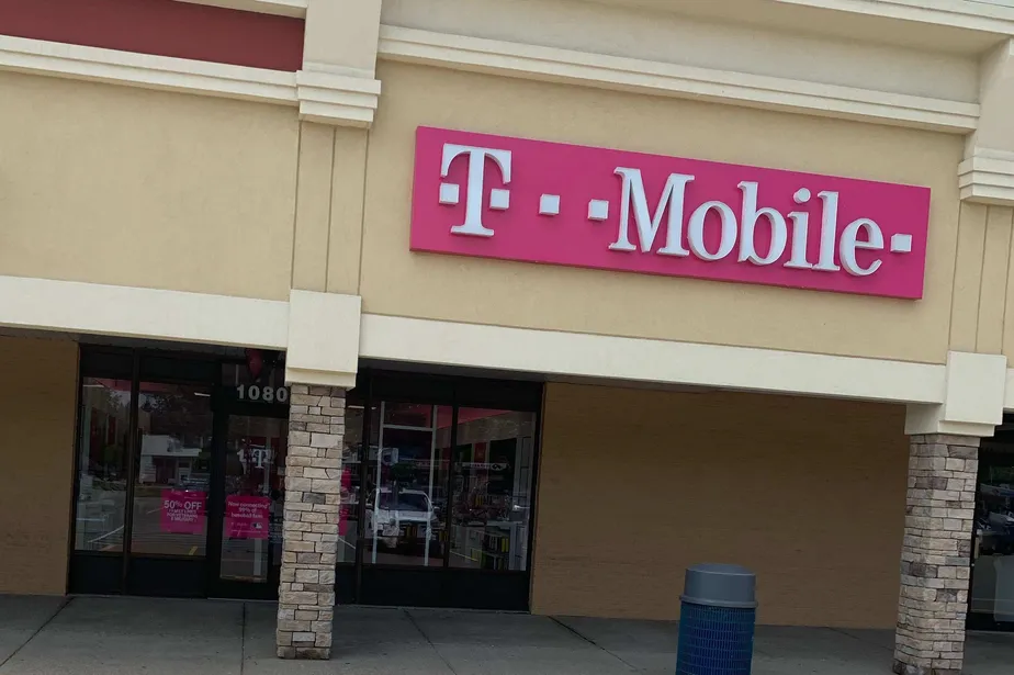 Exterior photo of T-Mobile store at Union Rd & Seneca St, West Seneca, NY