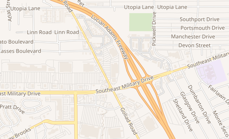 map of 2902 Goliad Rd SUITE 108 San Antonio, TX 78223