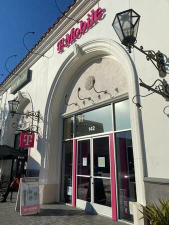 Exterior photo of T-Mobile Store at Bella Terra Center, Huntington Beach, CA