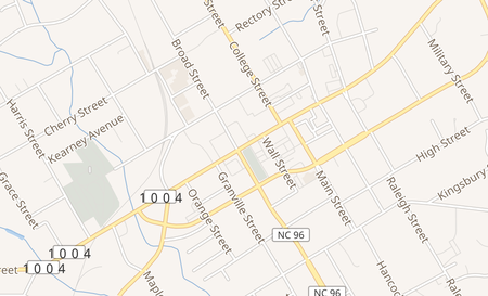 map of 212 Granville St Oxford, NC 27565