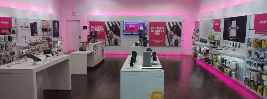 Interior photo of T-Mobile Store at Rushmore Mall, Rapid City, SD