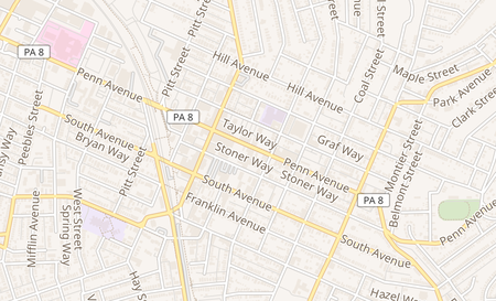 map of 762 Penn Ave Wilkinsburg, PA 15221