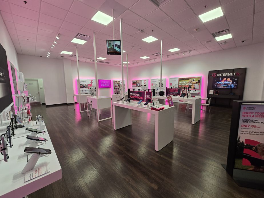Interior photo of T-Mobile Store at The Oaks Mall, Gainesville, FL