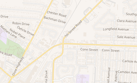 map of 1855 Berry Blvd Louisville, KY 40215