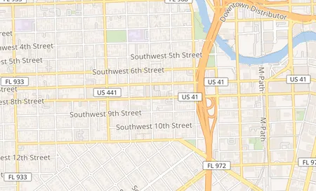 map of 557 SW 8th Street Miami, FL 33130