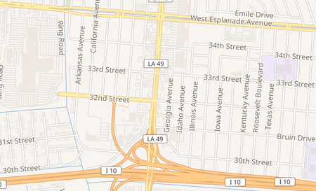map of 3218 Williams Blvd Kenner, LA 70065