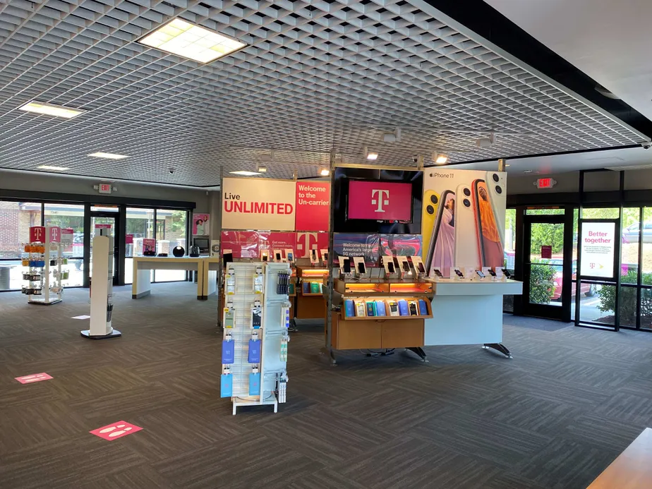 Interior photo of T-Mobile Store at Spider Dr & Roxie St NE, Kannapolis, NC