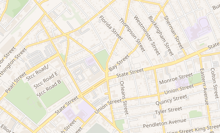 map of 19 St James Ave Unit A Springfield, MA 01109