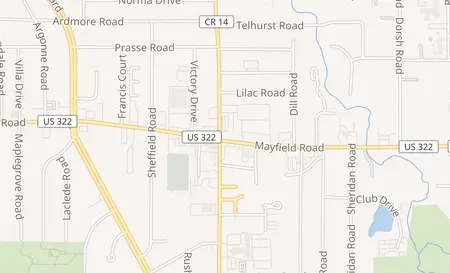 map of 4469 Mayfield Rd South Euclid, OH 44121