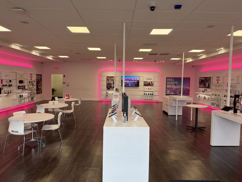 Interior photo of T-Mobile Store at Silver Brook, Virginia Beach, VA