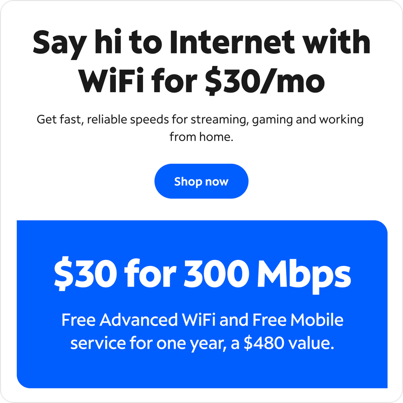 $30 for 300 Mbps from Spectrum