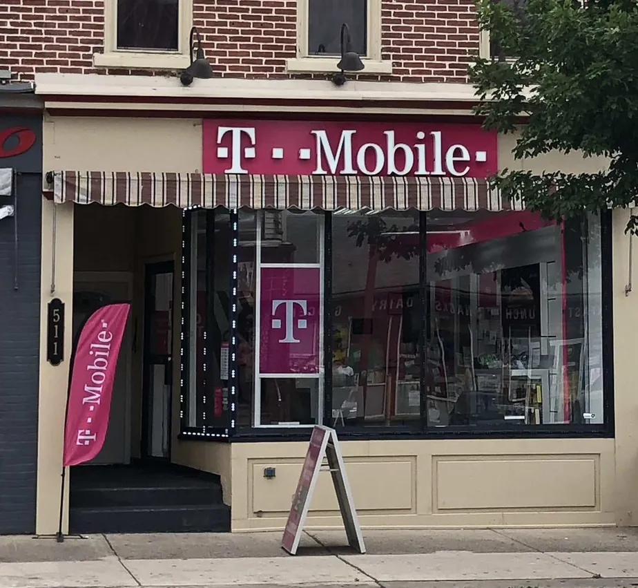 Exterior photo of T-Mobile store at North 7th Street & Liberty St, Allentown, PA