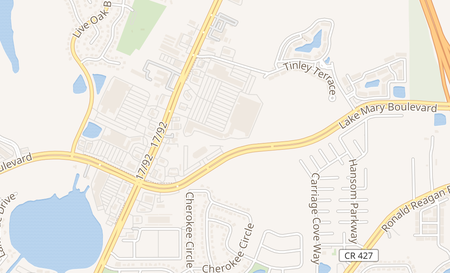 map of 3667 S Orlando Dr Sanford, FL 32773