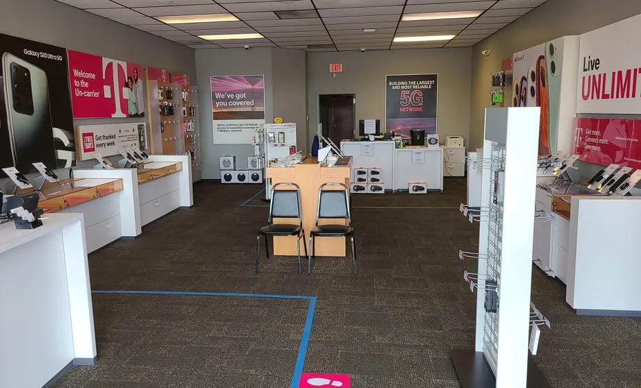 Interior photo of T-Mobile Store at Scioto St & Jefferson Ave, Urbana, OH