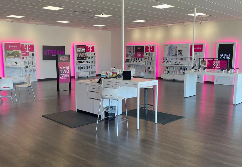 Interior photo of T-Mobile Store at Brentwood Dr & Whitehouse Dr, Lufkin, TX