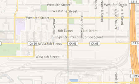 map of 501 N. Mt Vernon San Bernardino, CA 92411