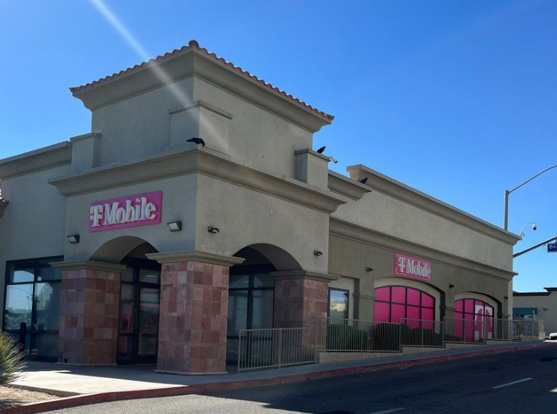 Exterior photo of T-Mobile Store at Bear Valley Rd & Dunia Rd, Victorville, CA