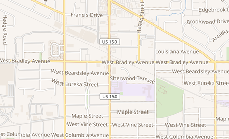 map of 1104 N Prospect Ave Champaign, IL 61820