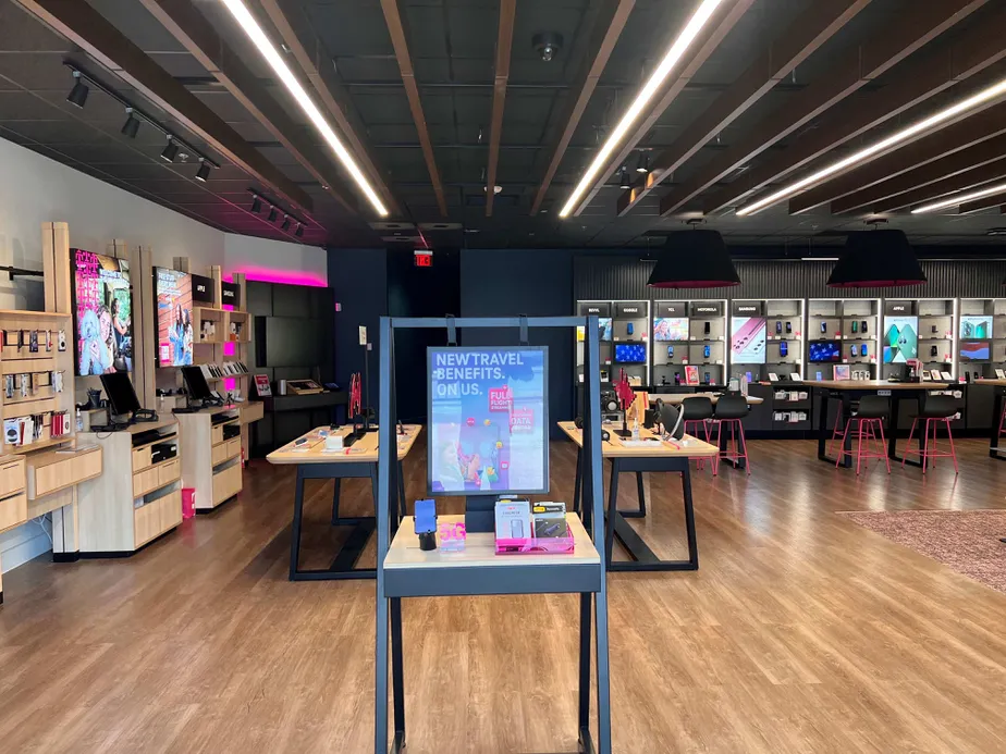 Interior photo of T-Mobile Store at Hulen St & Bellaire Dr S, Fort Worth, TX