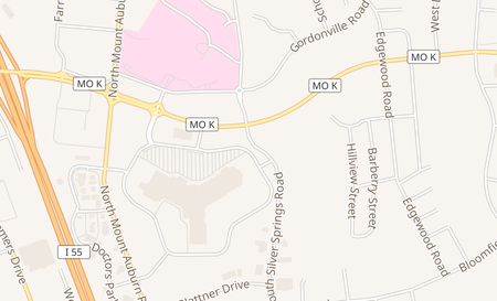 map of 210 Silver Springs Road Cape Girardeau, MO 63703