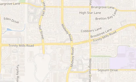 map of 17607 Midway Rd 110 Dallas, TX 75287