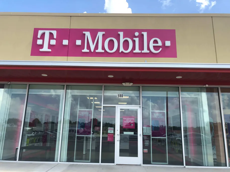 Exterior photo of T-Mobile store at Fm 1960 & Treaschwig Rd, Houston, TX