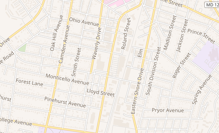 map of 805 South Salisbury Blvd Salisbury, MD 21801