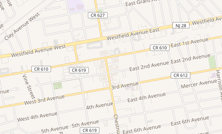 map of 121 Chestnut Street Roselle, NJ 07203
