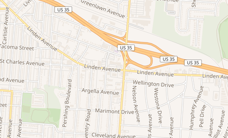 map of 2919 Linden Ave Dayton, OH 45410