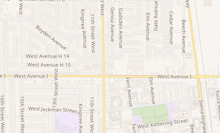 map of 2019 W Avenue J Lancaster, CA 93536