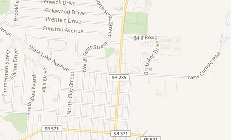 map of 403 N. Main St New Carlisle, OH 45344