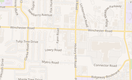 map of 3671 Hickory Hill Rd Memphis, TN 38115