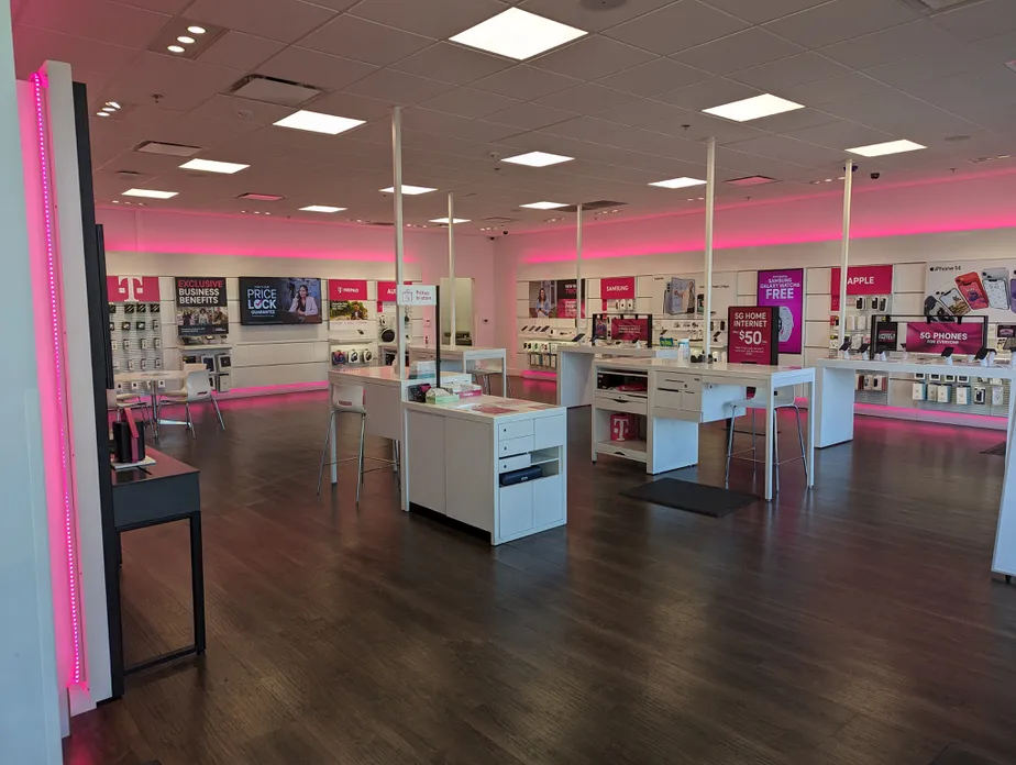 Interior photo of T-Mobile Store at Douglas & Mulberry, Lees Summit, MO