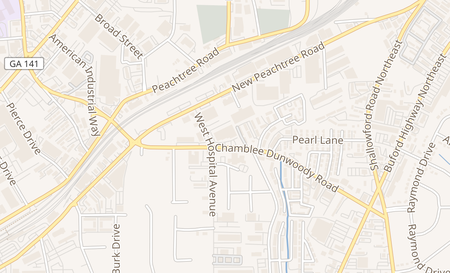 map of 3291 Chamblee Dunwoody Rd Ste B Chamblee, GA 30341