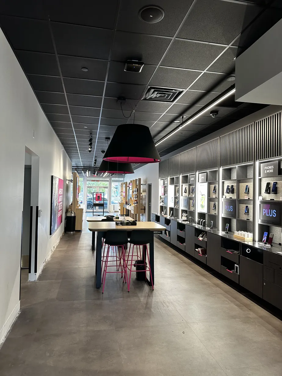 Interior photo of T-Mobile Store at Boylston St & Holly Ln, Chestnut Hill, MA
