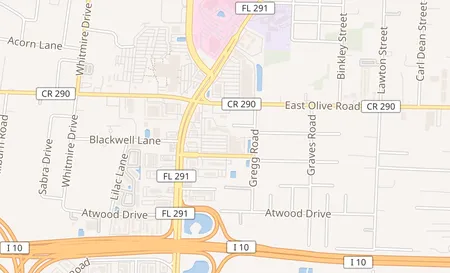 map of 8084 Davis Highway C1 Pensacola, FL 32514
