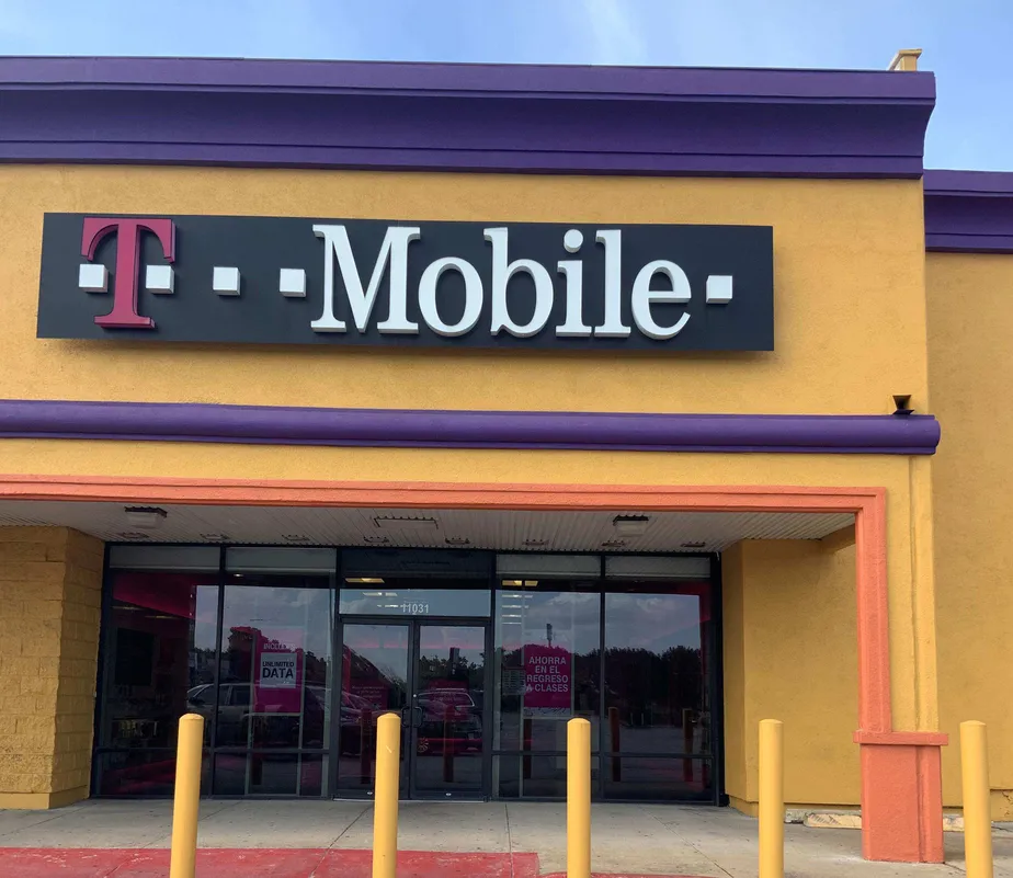 Exterior photo of T-Mobile store at I-10 & John Ralston, Houston, TX