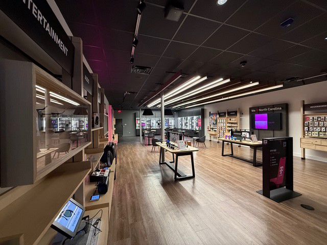 Interior photo of T-Mobile Store at Stratford Rd & Lower Mall Dr, Winston-Salem, NC