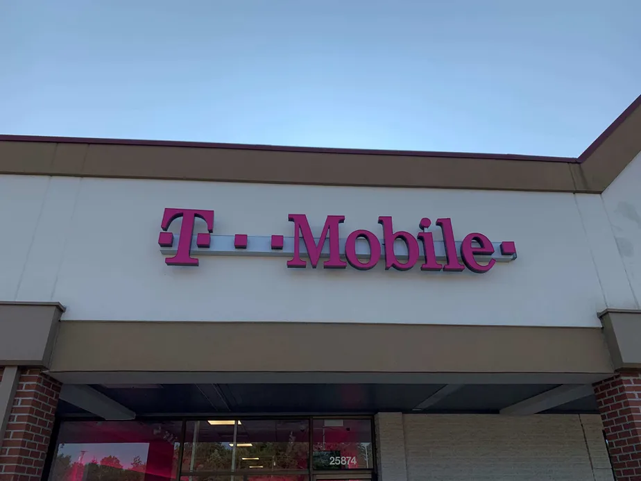 Exterior photo of T-Mobile store at Middlebelt Rd & W Eleven Mile Rd, Farmington Hills, MI