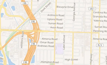 map of 900 Belvedere Rd #5 West Palm Beach, FL 33405