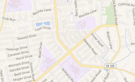 map of 2026 Nickerson Blvd Hampton, VA 23663