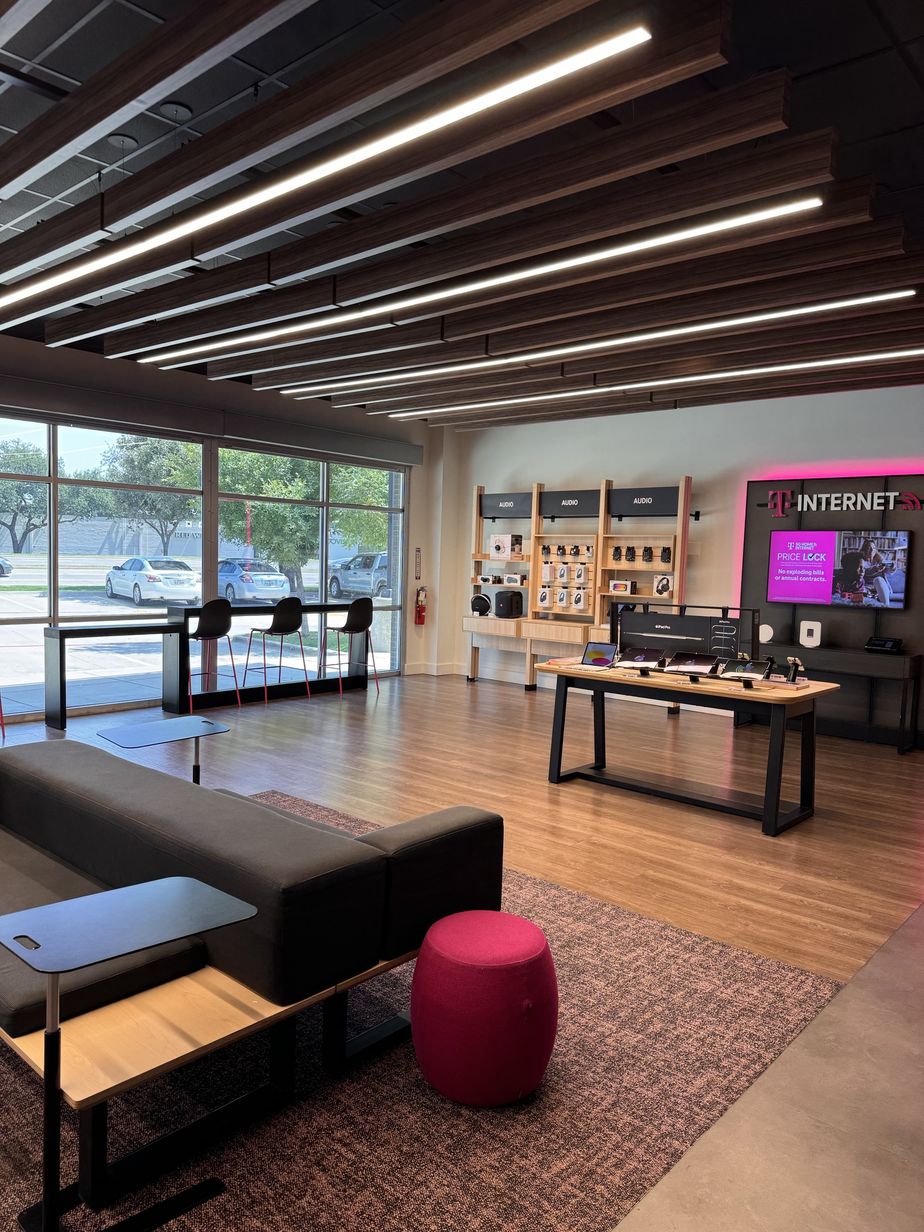 Interior photo of T-Mobile Store at E Round Grove Rd & Vista Ridge Mall, Lewisville, TX