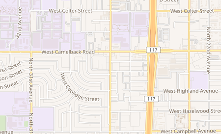 map of 4817 N. 27th Ave. Phoenix, AZ 85017