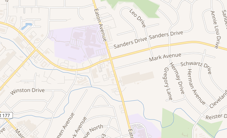 map of 1055 Eaton Ave Hamilton, OH 45013