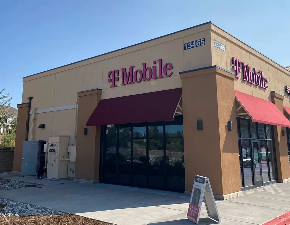 Exterior photo of T-Mobile store at Voyager Pkwy & N Gate Blvd, Colorado Springs, CO