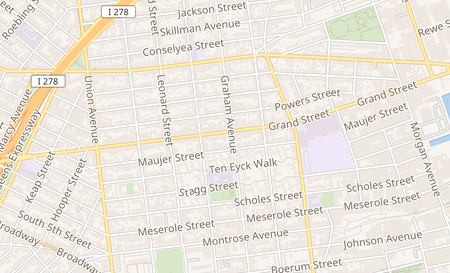 map of 714 Grand St Brooklyn, NY 11211