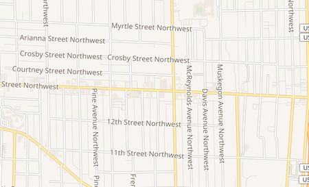 map of 834 Leonard Grand Rapids, MI 49504
