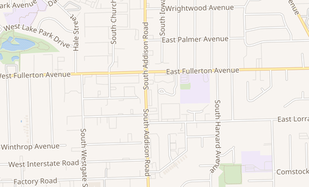 map of 435 S. Addison Road Addison, IL 60101